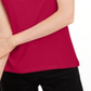 Camiseta feminina lisa com amarração nas costas Maison Jules, vermelha, tamanho X-S