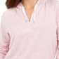 Moletom com capuz listrado feminino Style &amp; Co, rosa, tamanho pequeno