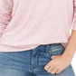 Moletom com capuz listrado feminino Style &amp; Co, rosa, tamanho pequeno