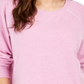 Moletom feminino com costura contrastante Style &amp; Co, rosa, tamanho X-S