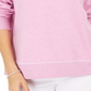 Moletom feminino com costura contrastante Style &amp; Co, rosa, tamanho X-S