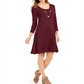 Vestido rodado feminino Style &amp; Co vermelho tamanho pequeno