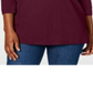 Karen Scott Top Feminino com Contas Borgonha Tamanho P