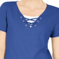 Karen Scott Top Feminino com Cadarço e Camadas Azul Tamanho P