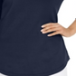 Camiseta feminina Karen Scott de algodão com cadarço, azul, tamanho grande