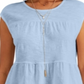 Top feminino em camadas de algodão pequeno da Style &amp; Co, lilás, tamanho pequeno médio