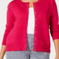 Cardigan texturizado feminino Charter Club Petite, rosa, tamanho Petite G