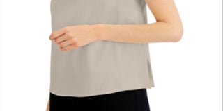 Calça Alfani Feminina em Linho Misto Marrom Tamanho Médio