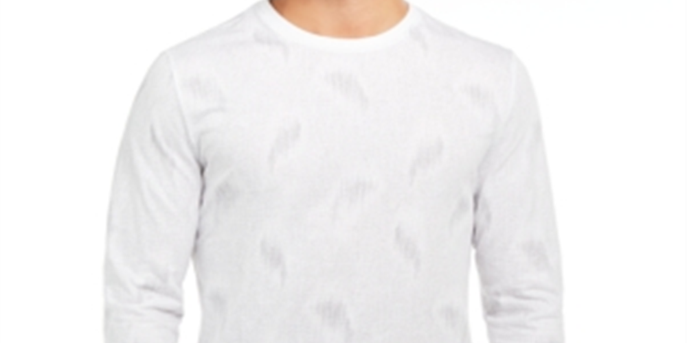 Camisas Alfani Masculinas com Estampa Paisley Brancas Tamanho XXX-G