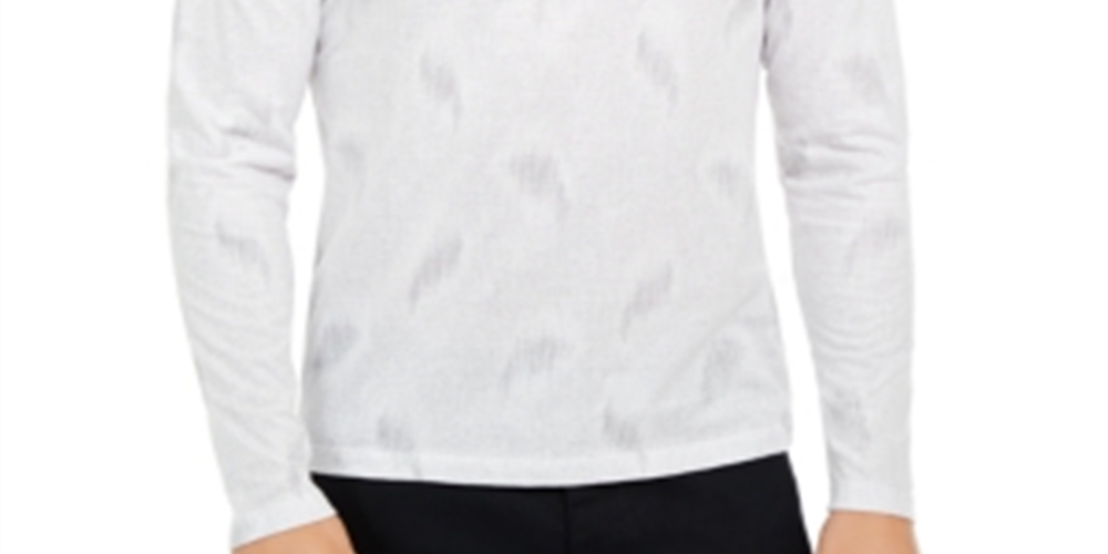Camisas Alfani Masculinas com Estampa Paisley Brancas Tamanho XXX-G