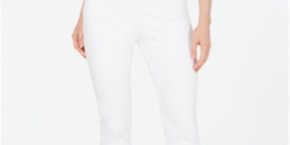 Calça Chelsea Stretch Twill Feminina Charter Club Branca Tamanho 16