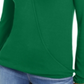 Blusa feminina canelada em malha da INC International Concepts, verde, tamanho G