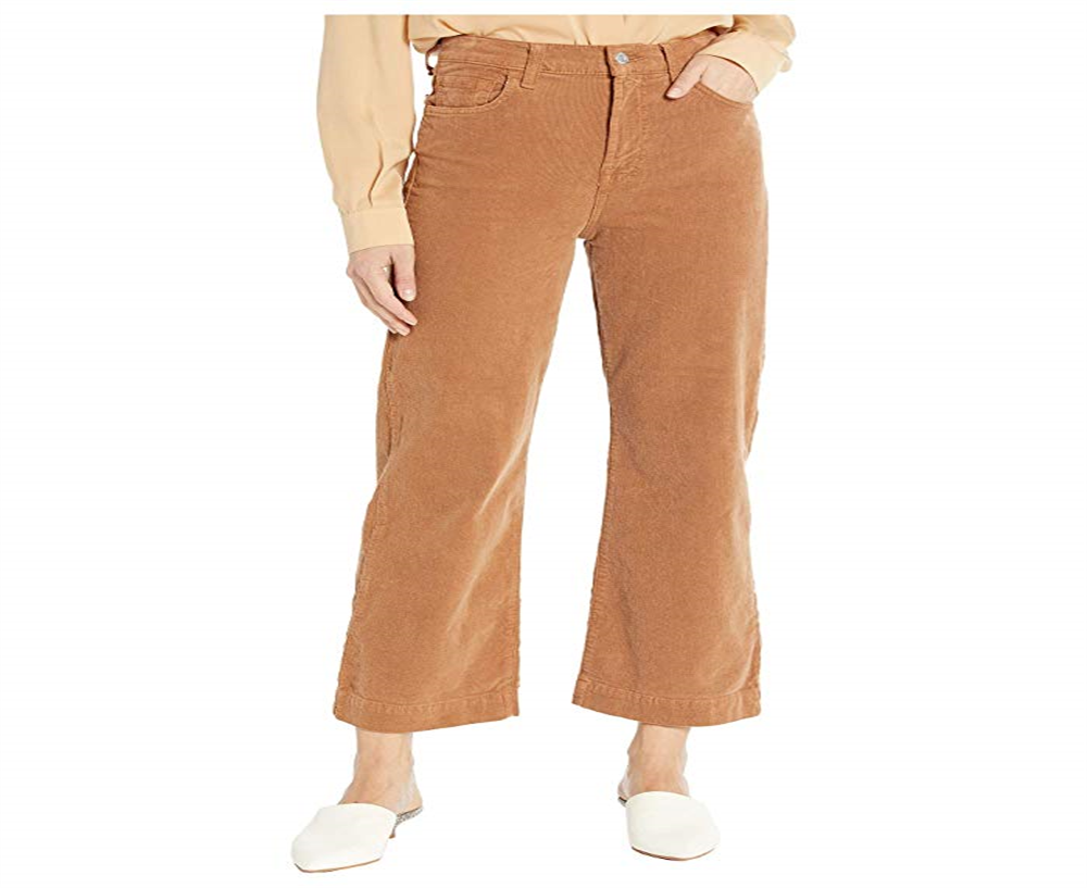 Calça de veludo cotelê Alexa Casual feminina 7 for All ManKind, marrom, tamanho 32