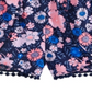 Shorts Challis com estampa floral para meninas grandes da Epic Threads, azul marinho, tamanho G