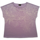 JM Collection Top Bordado Feminino Roxo Tamanho Médio