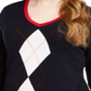 Camiseta feminina Tommy Hilfiger manga comprida azul tamanho 0X