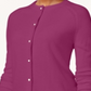 Karen Scott Cardigan Feminino Luxsoft Botão Roxo Tamanho Pequeno