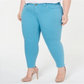 Calça Jeans Skinny Plus Colo Feminina Celebrity Cintura Média Azul Tamanho 20