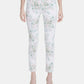 Calça Calvin Klein Feminina Cós Médio Floral Rosa Tamanho 16
