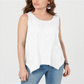 Top trapézio sem mangas feminino Style &amp; Co, branco, tamanho X-S