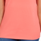 Camiseta feminina Karen Scott de algodão com gola recortada, laranja, tamanho pequeno