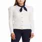 Suéter Ralph Lauren Feminino de Algodão com Cachecol e Manga Longa, Branco, Tamanho Pequeno