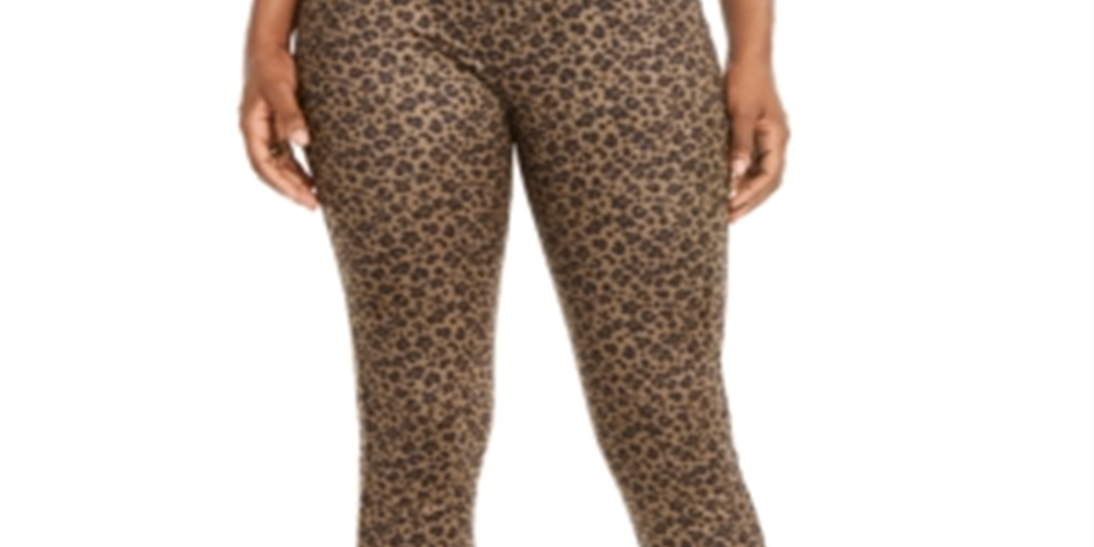 Leggings femininas com estampa de leopardo Thalia Sodi, tamanho X-S