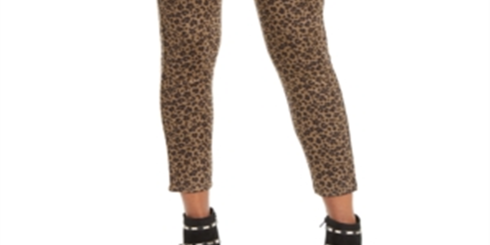 Leggings femininas com estampa de leopardo Thalia Sodi, tamanho X-S