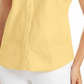Camisa feminina sem mangas Charter Club Cotton Piquet, amarela, tamanho 10