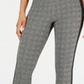 Legging feminina de cintura alta com controle de barriga e xadrez Glen da INC International Concepts, tamanho pequeno, preta
