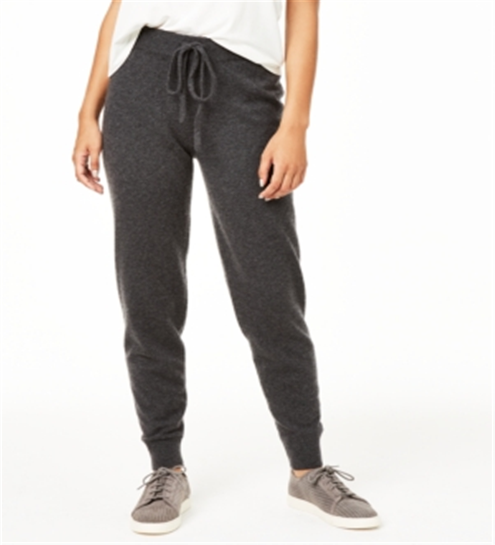 Calça jogger feminina Charter Club Cashmere cinza tamanho P