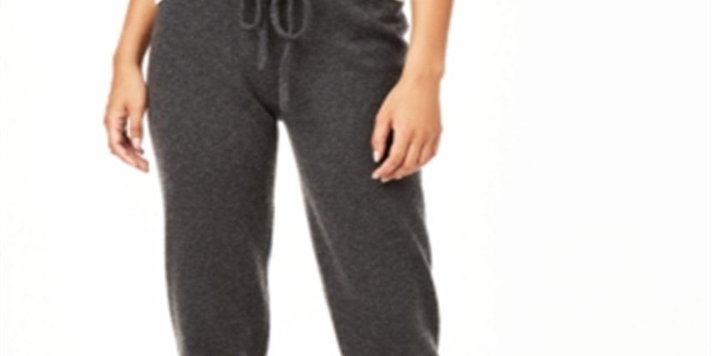 Calça jogger feminina Charter Club Cashmere cinza tamanho P