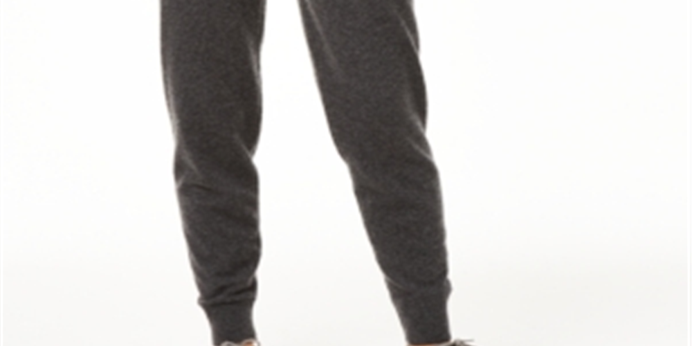 Calça jogger feminina Charter Club Cashmere cinza tamanho P