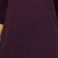 Karen Scott Suéter Feminino Gola Redonda Manga 3/4 Roxo Tamanho Pequeno