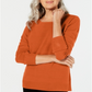 Karen Scott Suéter Listrado Texturizado Feminino Vermelho Combinado Tamanho X-G