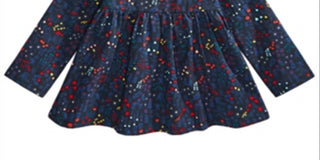 Camiseta túnica floral para bebês meninas First Impressions, preta, tamanho 12 meses