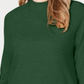 Karen Scott Suéter Feminino Manga Longa Gola Redonda Verde Tamanho P