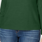 Karen Scott Suéter Feminino Manga Longa Gola Redonda Verde Tamanho P