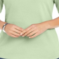 Karen Scott Top Feminino de Algodão com Argola Verde Tamanho X-S
