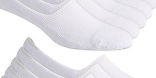 Meias Club Room Masculinas No Show, pacote com 12 unidades, brancas, tamanho 10-13
