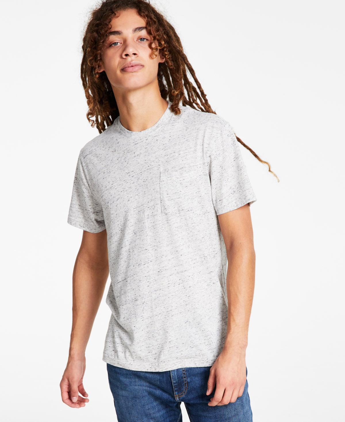 Camiseta masculina Sun + Stone Regular Fit Jersey Slub Cinza Tamanho X-G