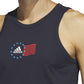 Regata Adidas Masculina Bandeira Americana Azul Tamanho X-Grande
