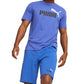 Camiseta Puma Essential Logo Masculina Azul Tamanho P