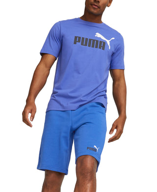 Camiseta Puma Essential Logo Masculina Azul Tamanho P