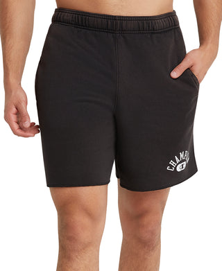 Bermuda Champion Masculina Vintage Wash Varsity 7 Fleece Azul Tamanho XX-G