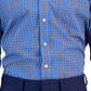 Camisa social masculina Club Room Regular Fit Ditto xadrez azul tamanho 15x32x33