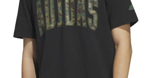Camiseta Adidas Sportswear Varsity Camo Logo Masculina Preta Tamanho Médio