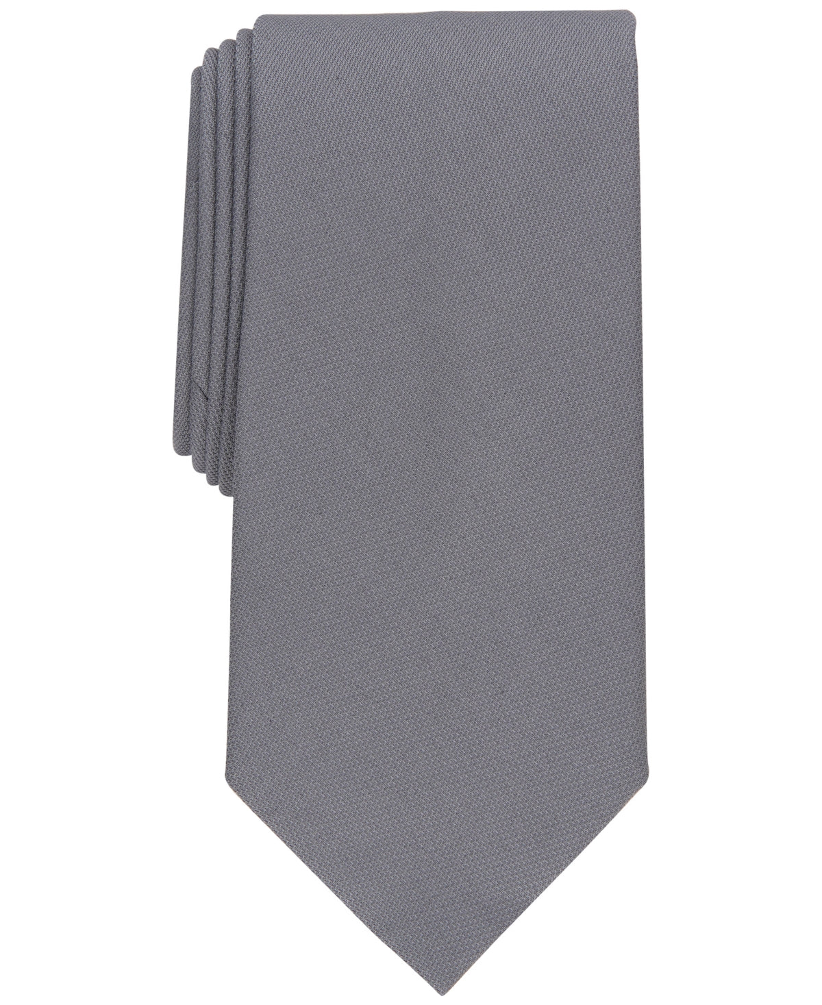 Gravata Perry Ellis Masculina Connor Classic Solid Cinza Regular