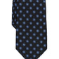 Gravata clássica floral elegante masculina Club Room, preta, tamanho regular