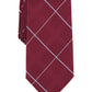 Gravata Michael Kors York Classic Grid Masculina Vermelha Tamanho Regular